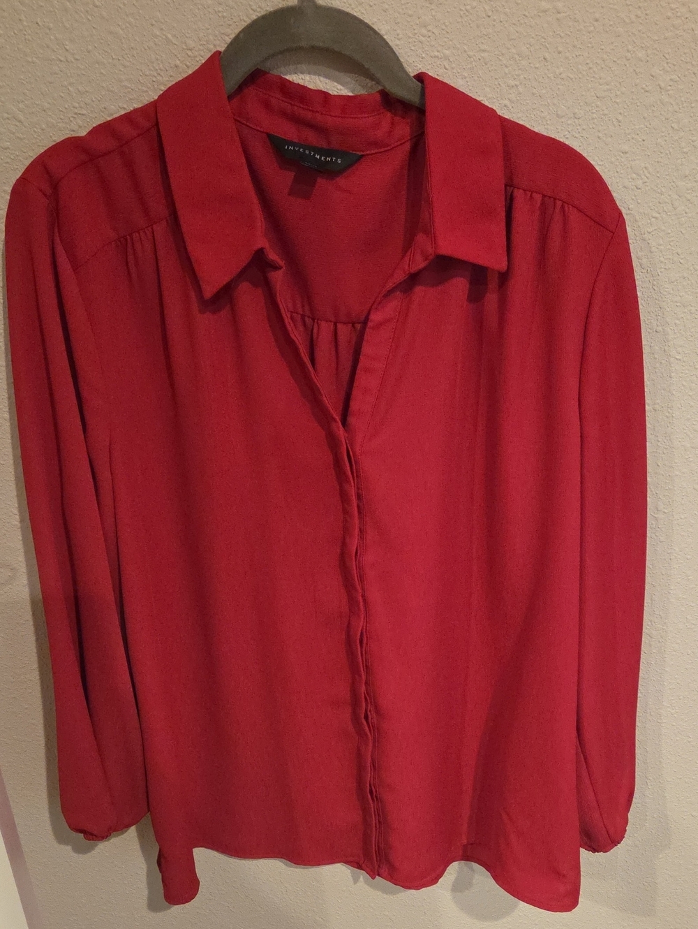 Pink Button-Down Silk Shirt